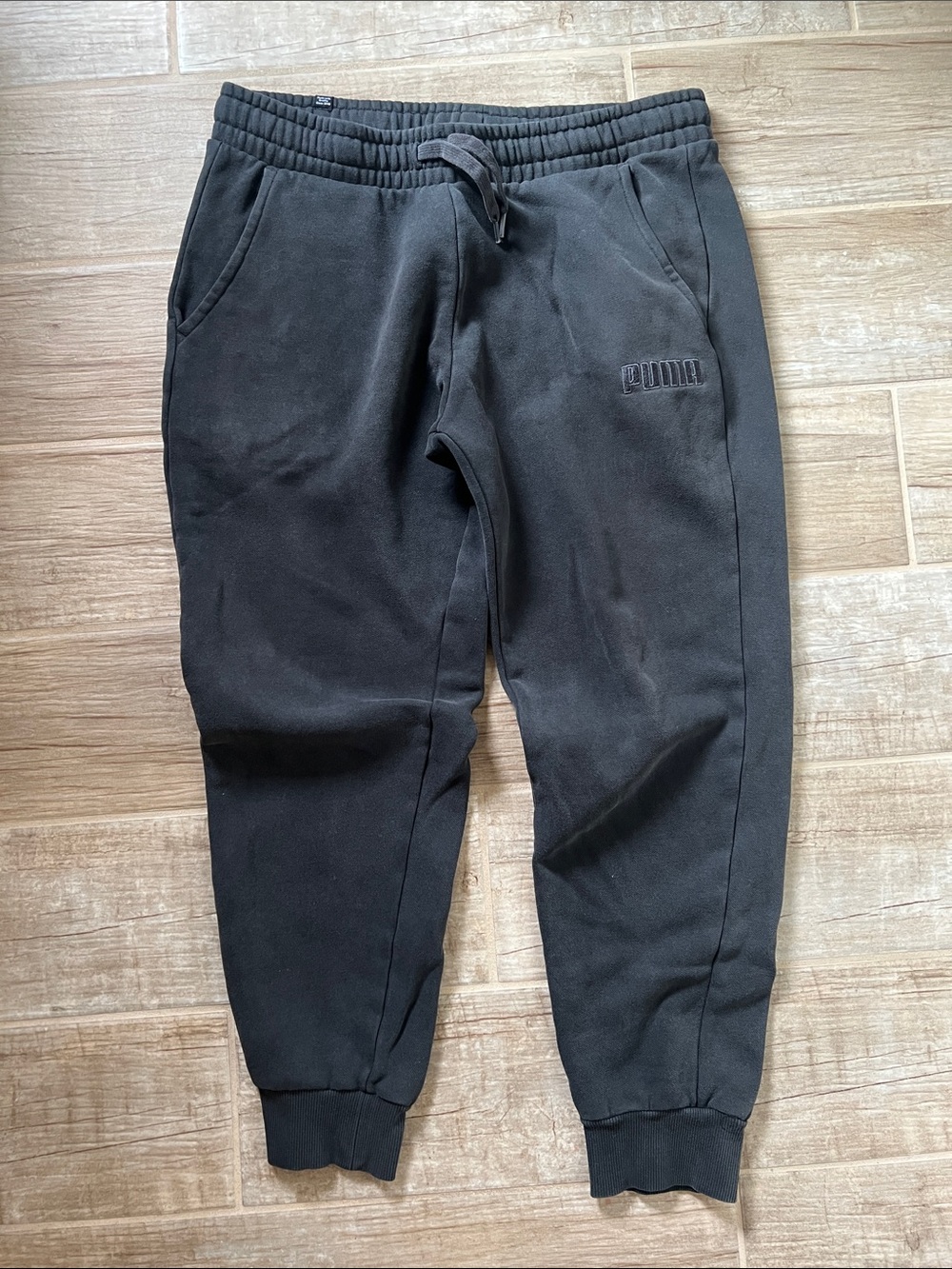 Puma Men's Black Jogger Sweatpants